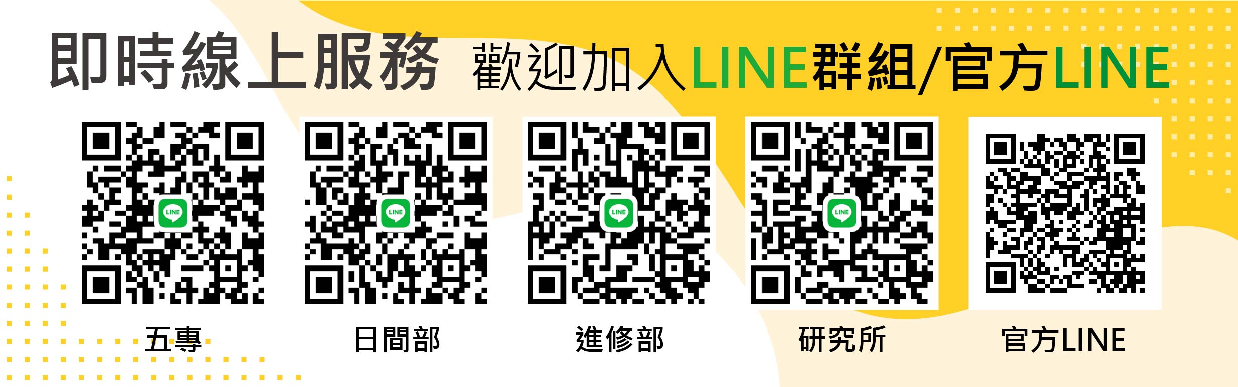 Line即時線上服務QRcode